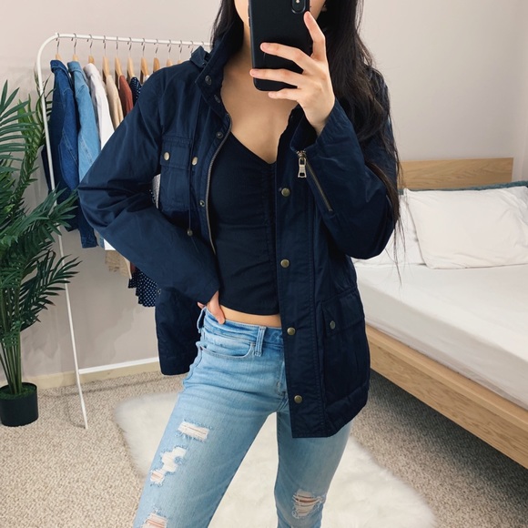 Banana Republic Jackets & Blazers - Banana Republic Navy Blue Utility Jacket